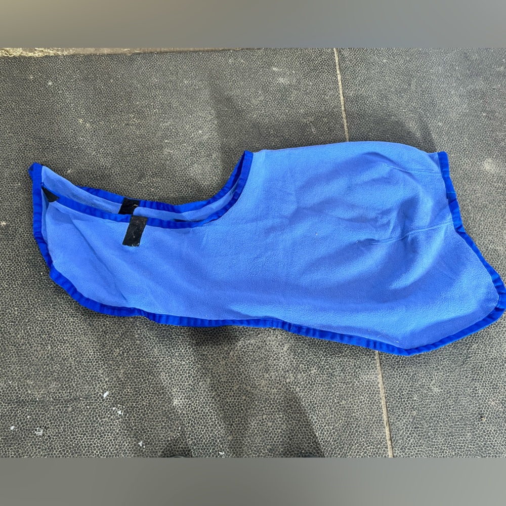 Fleece quarter sheet. Unsure of sizing but fit well on 15h Morgan.